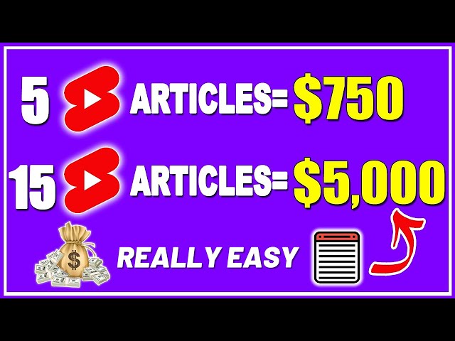 How To Make Money Online Turning ARTICLES Into Short Videos!