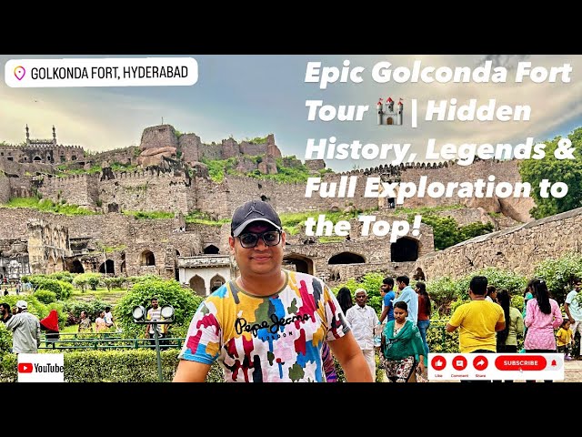 Epic Golconda Fort HYD Exploration🏰| Full Tour to the Top🏯| Uncovering the Hidden History & Legends!