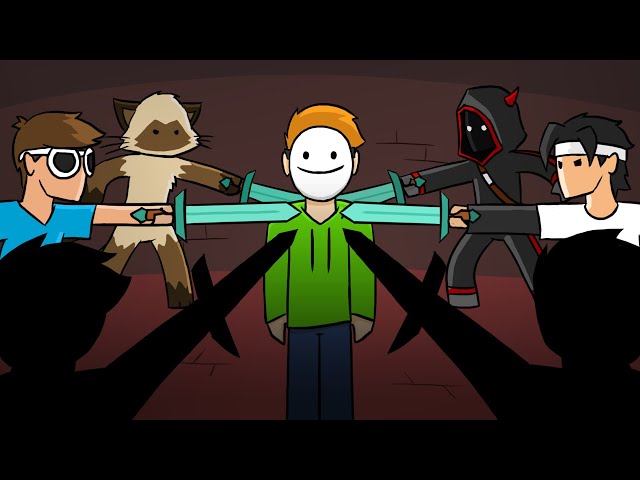 1 Hour of Dream: Minecraft Manhunt ANIMATED (Marathon)