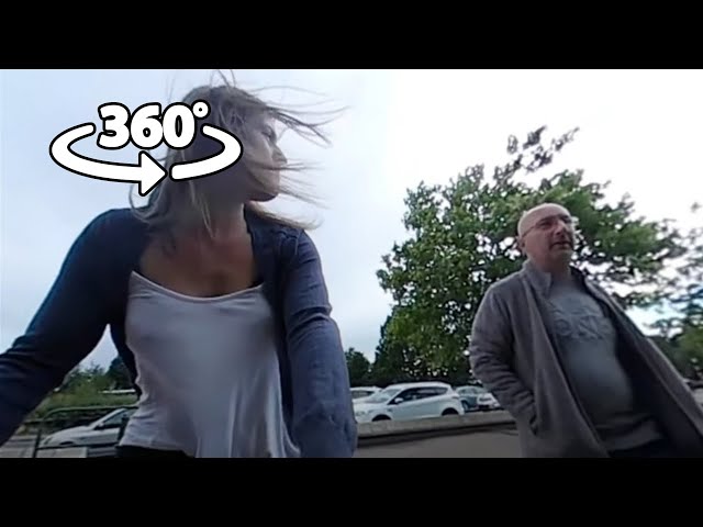 360 VR - Walking to Morrisons in Doncaster