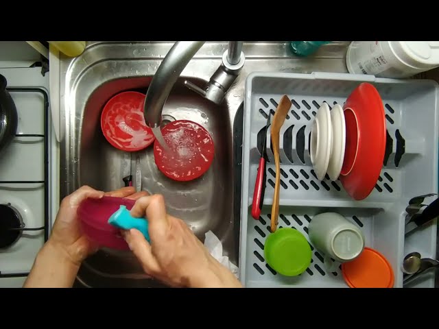 7 February 2025 - Washing dishes: clean with me transparent cleaning, ASMR, notalk Episode #1651