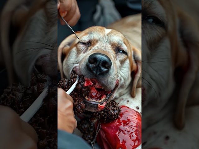 Heartbreaking Transformation - Millions Of Barnacles Removed From This Poor Street Dog😢🐶 #Rescue