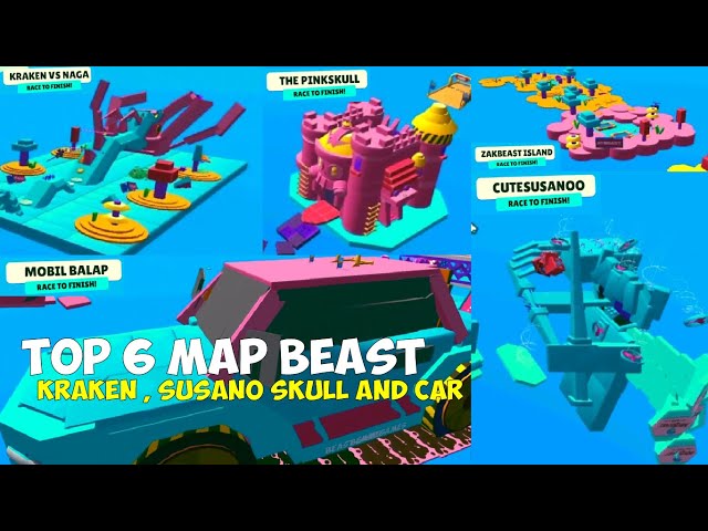 TOP 6 MAP BEAST , KRAKEN , SKULL , CAR , AND SUSANOO 😱