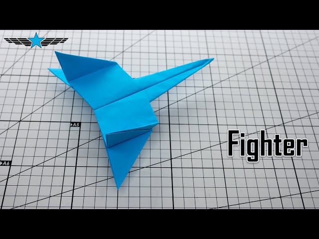 How to Make a Cool Sci-Fi Fighter Plane with A4 Paper