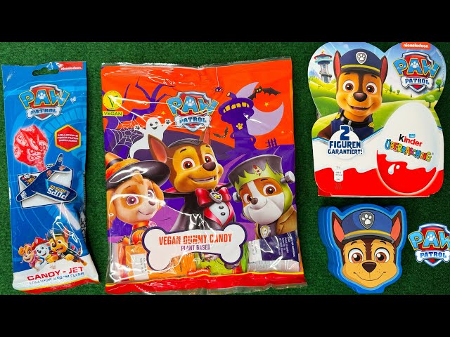 PAW PATROL MIGHTY PUPS ASMR UNBOXING TOYS AND SWEETS | YUMMY GUMMY CANDY AND SURPRISE EGGS OPENING