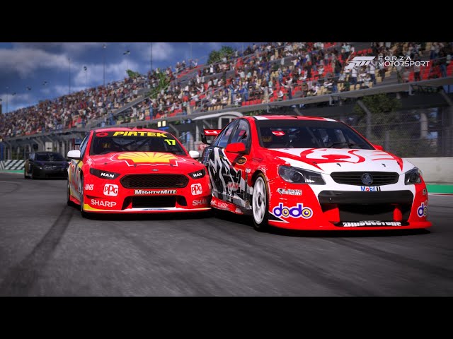 Forza Motorsport // UPDATE V15 +RTGI // ford #17 shell v power racing team falcon fg x //replay