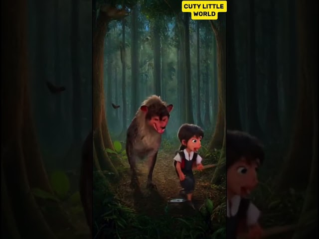 Young boy's bravery #cartoon #animals#kids #cute #kidsvideo #animation  #art #talkingtom #midjourney