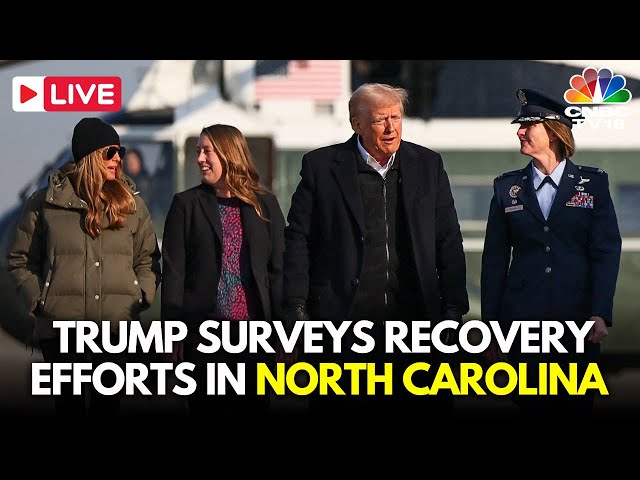 LIVE: Donald Trump Visits Battered North Carolina Towns Still Suffering Months After Helene | N18G