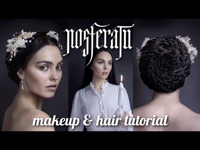 Lily-Rose Depp #NOSFERATU Makeup & Hair Tutorial 🖤 Ellen Hutter No-Makeup Look & Updo 🕊️