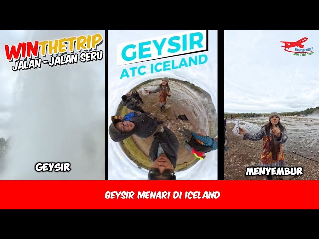 Geysir Menari Di Iceland