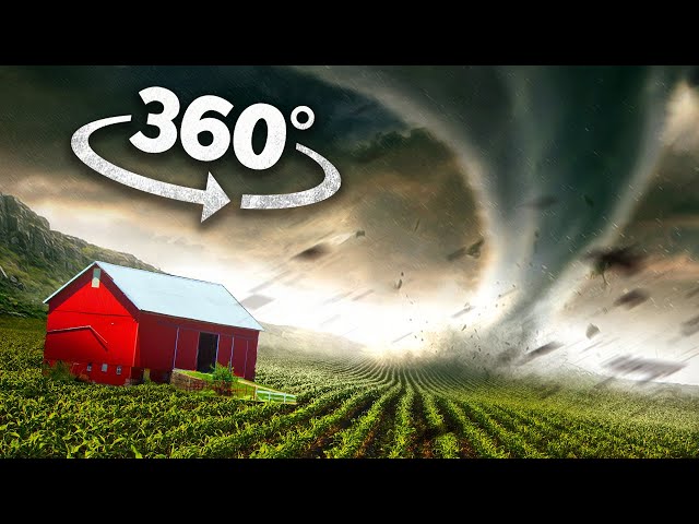 VR 360 TORNADO AND STORM SURVIVAL - Natural Disaster Up-close 360 video