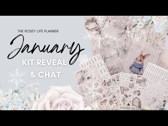 Unboxing my Planner Sticker Subscription Kit for January 2025 from The Rosey Life Planner