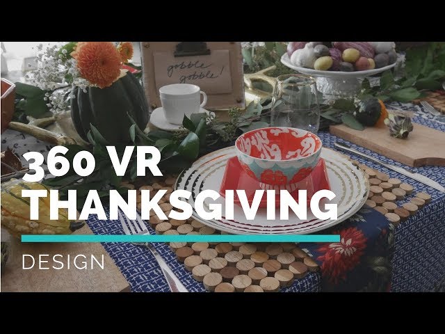 HOLIDAY DECOR in 360 degree VR | Thanksgiving Table Setting