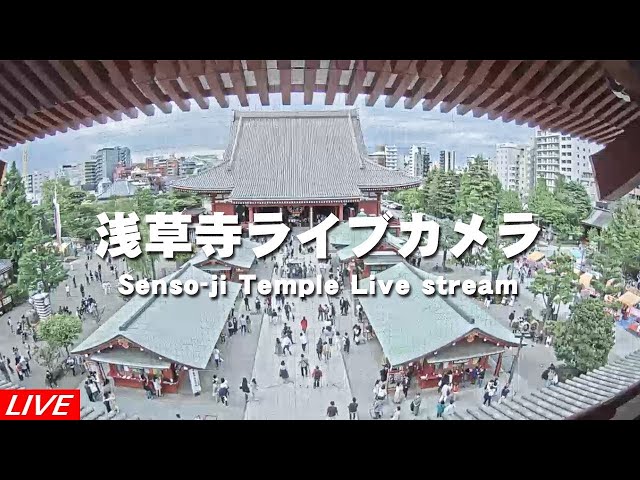 浅草寺の境内（本堂側）Precincts of Sensoji Temple (to Main Hall)