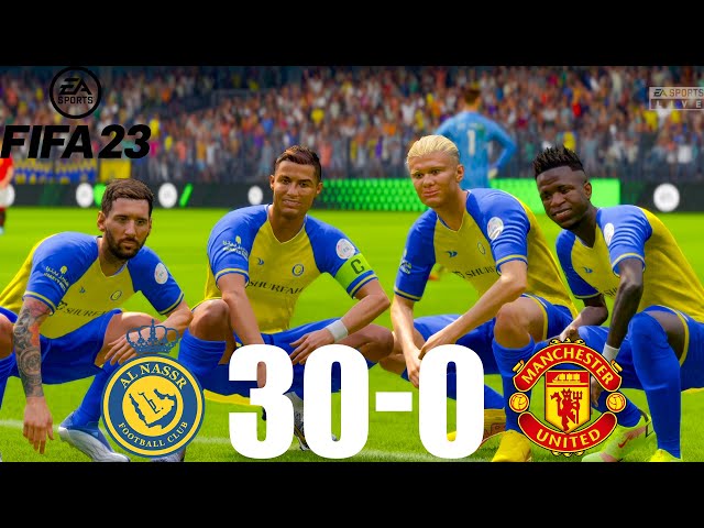 FIFA 23 - MESSI, RONALDO, MBAPPE, NEYMAR, ALL STARS | AL NASSR 30-0 MAN UNITED