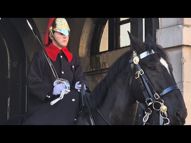 The traditional 4 o'clock inspection held by the Blues and Royals of the Household Cavalry