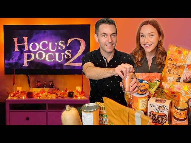 A Festive Fall Vlog! Trader Joe's Haul, Cook With Us, + Hocus Pocus 2