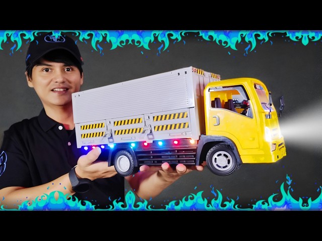 Unboxing Truk Oleng Basuri Box Cargo DT04 Skala 1:20