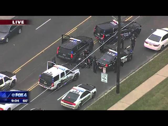 Police chase car through Garland,  Dallas