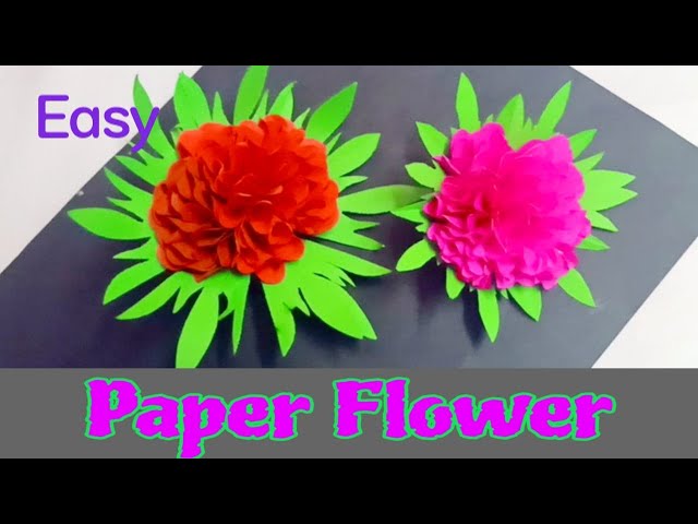 How to make paper flower | Easy paper flower | Origami paper crafts by diy dreams