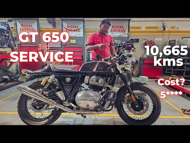 Royal Enfield Continental gt 650 | 3rd Service cost at 10,000 kms