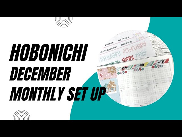 Hobonichi Cousin | December Monthly | Plan With Me