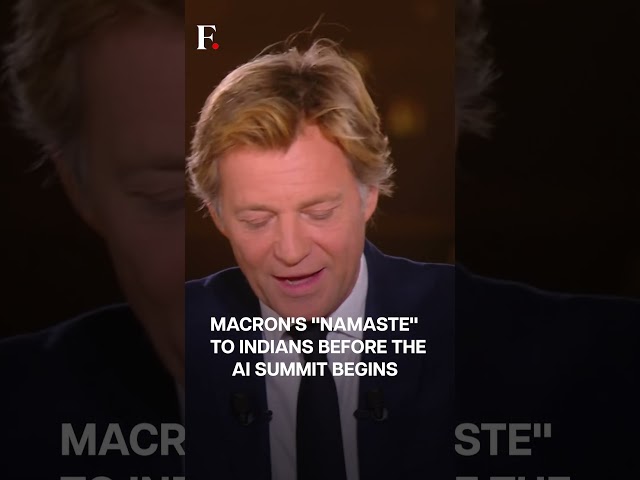 French President Emmanuel Macron Greets Indians with "Namaste" | Firstpost-France TV Exclusive |N18G