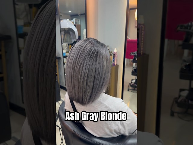 Ash Gray Blonde #ashgray #colors #hairstyle #hairart #haircolor #makeover #blonde #gray