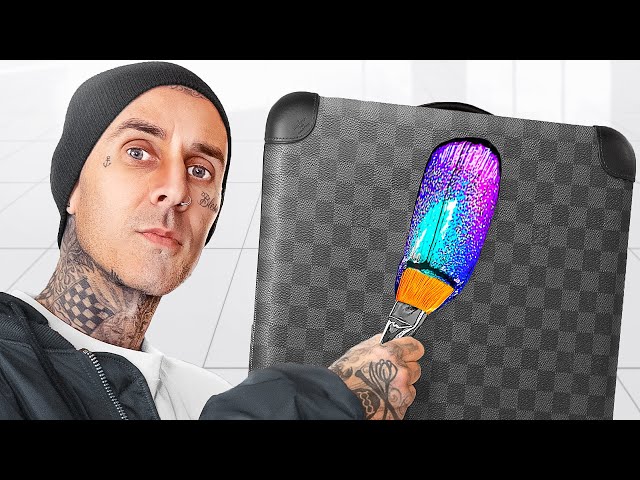 I Surprised Travis Barker With Custom Bags!