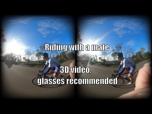 Riding with a mate - 3D glasses recommended...