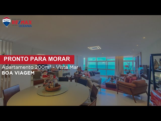 Apartamento de 200m²  em Boa Viagem - Em frente ao Mar