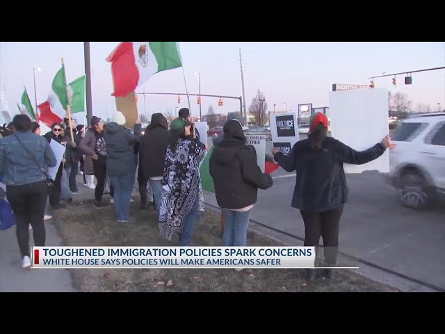 Demonstrators protest Trump's immigration policies