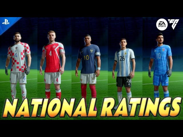 EA SPORTS FC24 | Nationals Teams Player Faces & Ratings