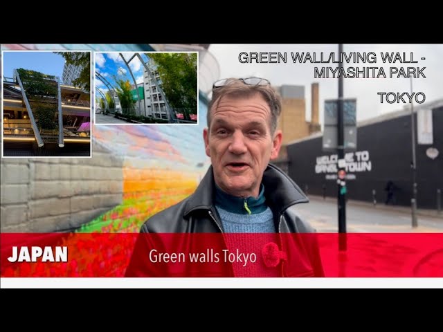 Japan - Green walls - climbers at the Miyashita Park Shibuya