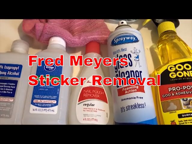 9-14-18 Removing Fred Meyer's Stickers for Amazon FBA