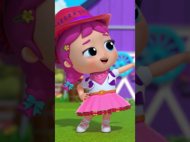 La Vaca Lola! Cowgirl Jill has a Pet Cow 🐄🎀 #littleangel #shorts | Little Angel Nursery Rhymes