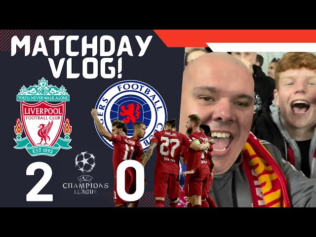 MATCHDAY VLOG| Liverpool FC 2-0 Rangers, UEFA Champions League October 4th 2022.