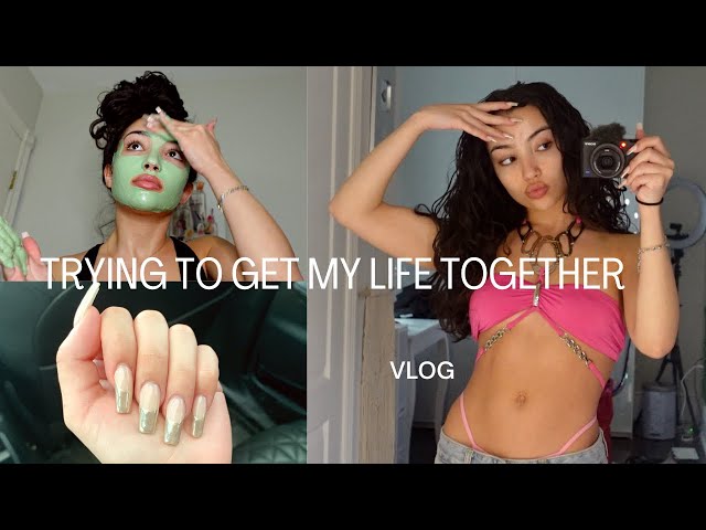 TRYING TO GET MY LIFE TOGETHER | getting nails done, unboxing haul, working out