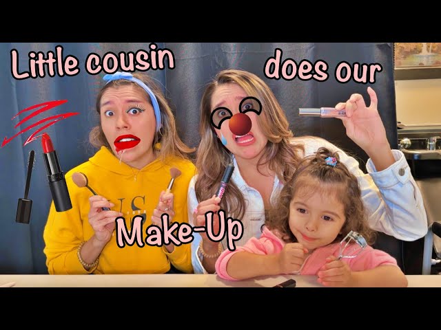 Little Cousin's Makeup Chaos: Funny Challenge #twins #makeupchallenge #hilarious #challengevideo