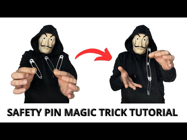 Safety Pin Magic Trick Tutorial 🧷🪄