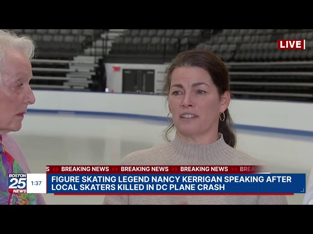 Figure skating legend Nancy Kerrigan speaking after local skaters killed in DC plane crash