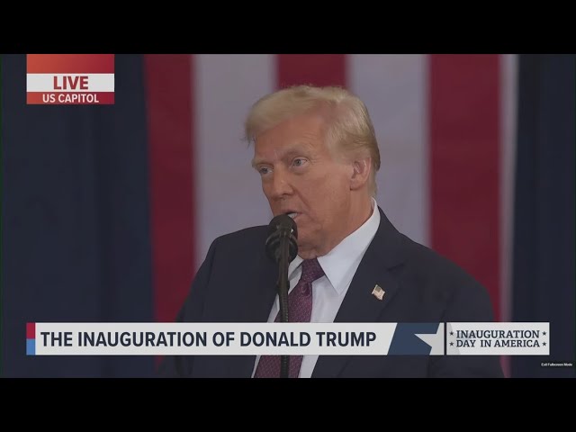 Donald Trump sworn in as 47th President of the US | Full inauguration ceremony