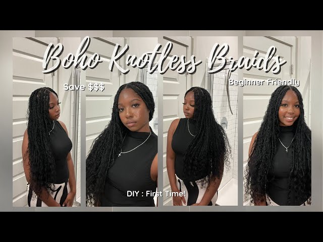 DIY: Boho Knotless Braids | Beginner Friendly + Tips