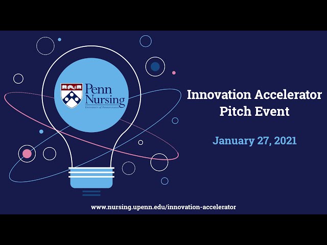 Innovation Accelerator Pitch Event, January 27, 2021