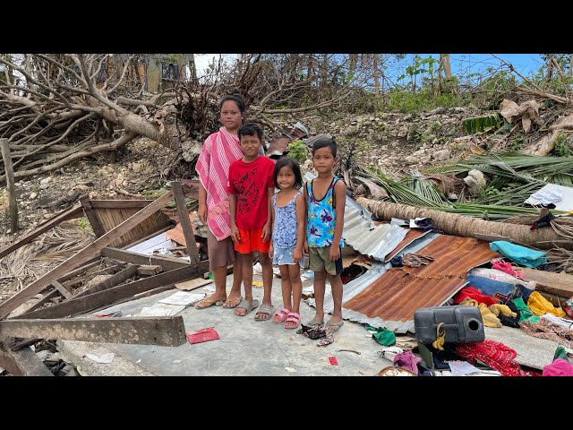 Family lost everything, now living in the cr we built $500+ usd to help families affected by typhoon