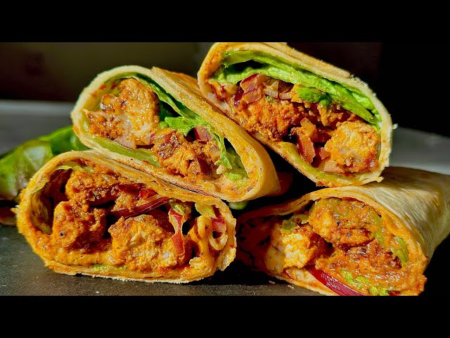 The Secret to Perfect Peri Peri Chicken Wrap | Easy Chicken Tortilla Wrap Recipe