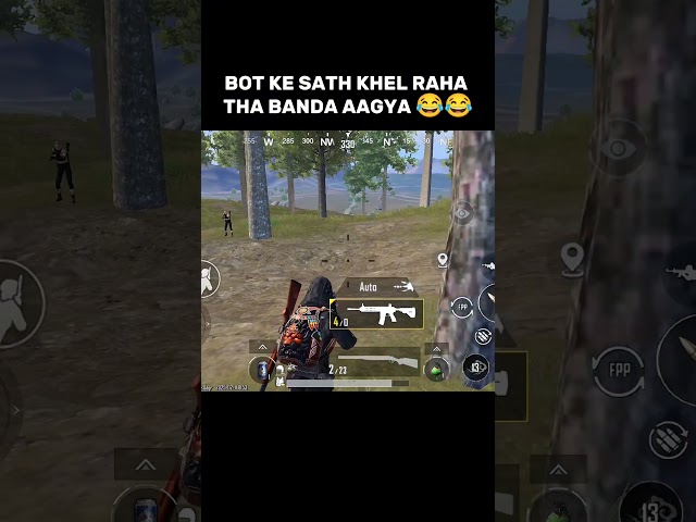 Bot ke sath khel rha tha Banda aagya 🔪☠️ #pubgmobile #pubg #bgmi #pubglover #pubgm