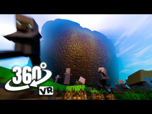 BREAD FALLING OVER MINECRAFT VILLAGE | 360° VR EXPERIENCE