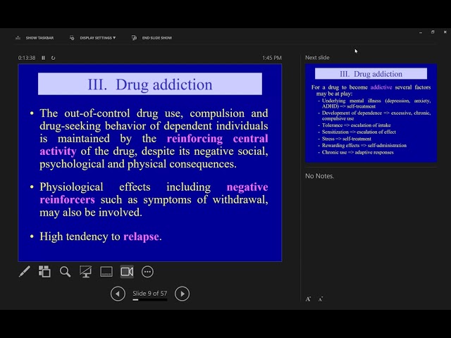 Pharm II Lec 14 - Drug Abuse I