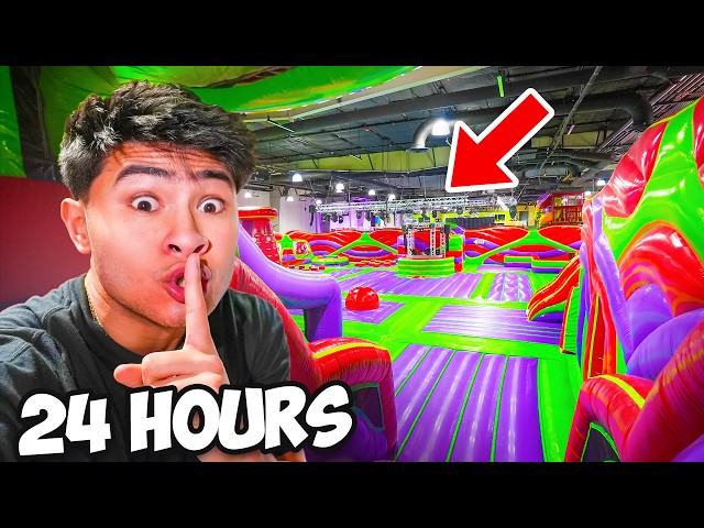 Overnight Challenge in WORLDS BIGGEST BOUNCE HOUSE!